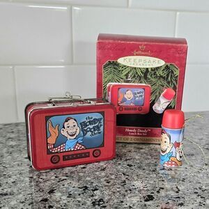 Hallmark Keepsake Ornament Howdy Doody Lunch‎ Box Thermos Christmas TV Show 1999